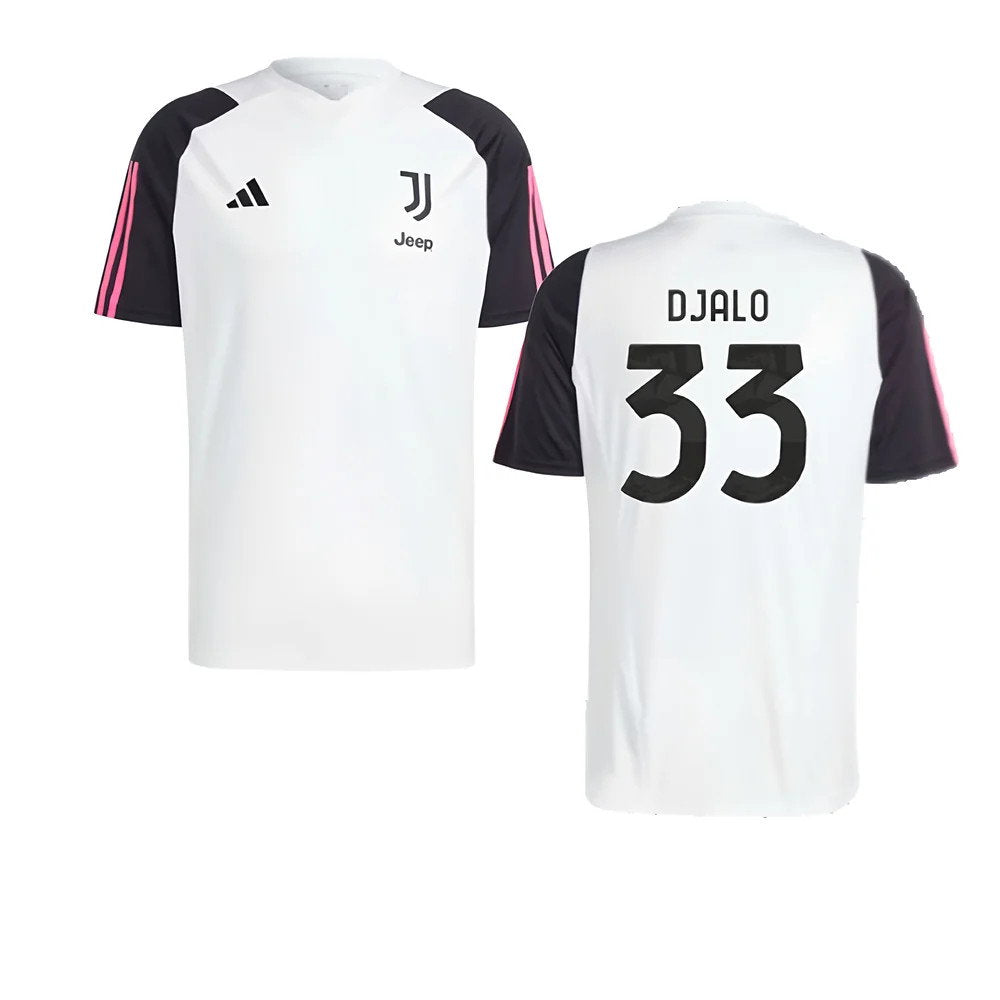 2023-2024 Juventus Training Shirt (White) (Djalo 33)_0