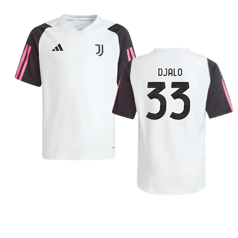 2023-2024 Juventus Training Shirt (White) - Kids (Djalo 33)_0