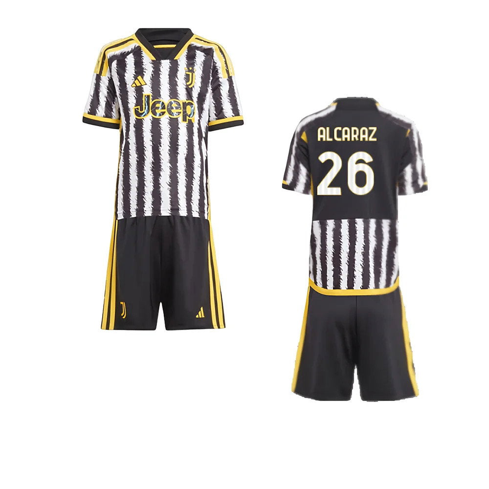 2023-2024 Juventus Home Mini Kit (Alcaraz 26)_0