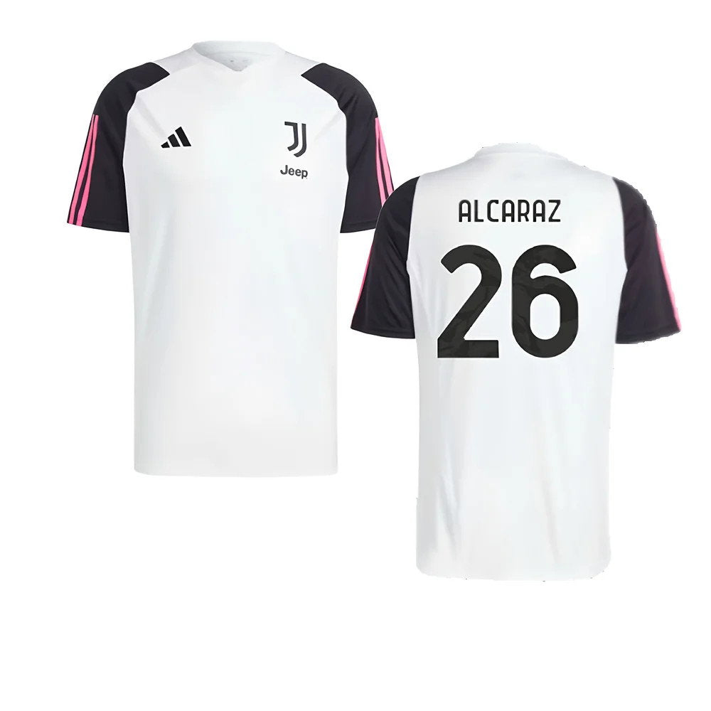 2023-2024 Juventus Training Shirt (White) (Alcaraz 26)_0