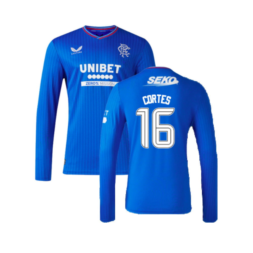 2023-2024 Rangers Long Sleeve Home Shirt (Cortes 16)_0