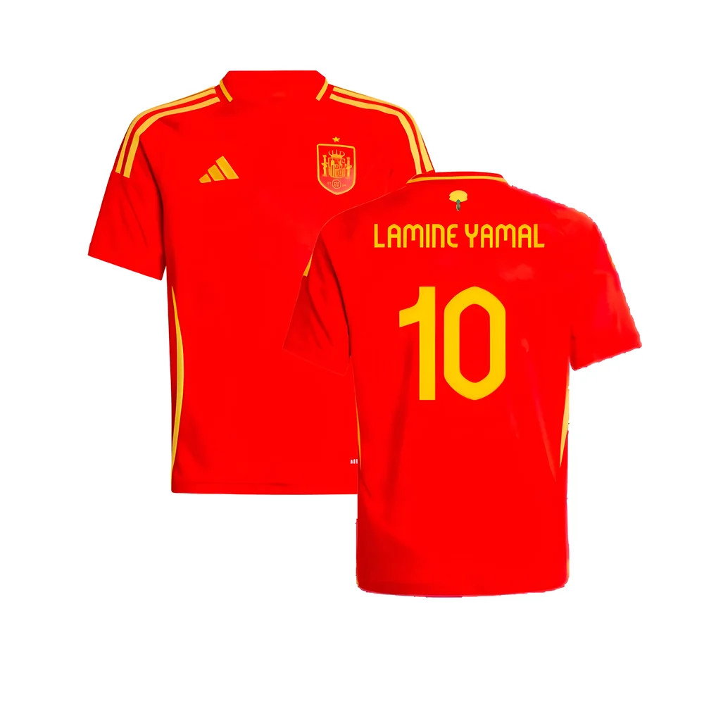 2024-2025 Spain Home Shirt (Kids) (Lamine Yamal 10)_0