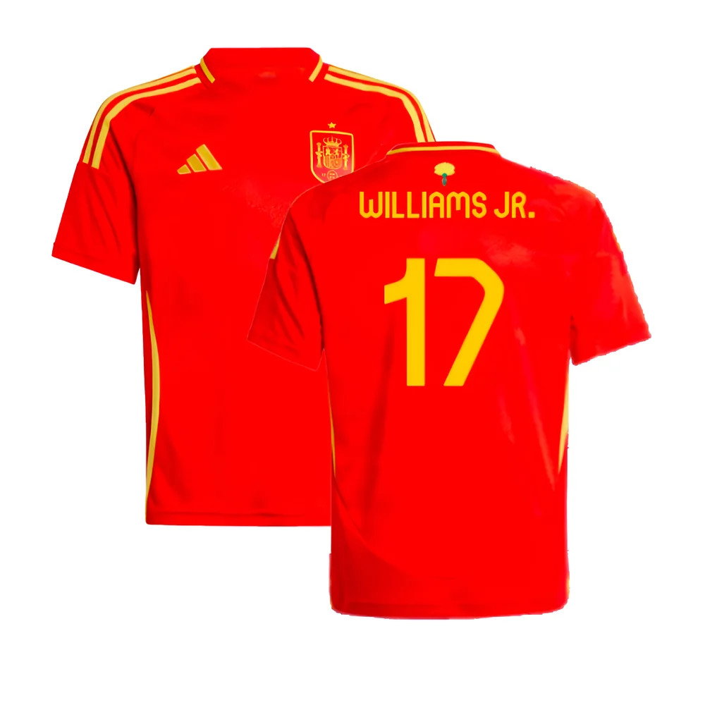2024-2025 Spain Home Shirt (Kids) (Williams JR. 17)_0