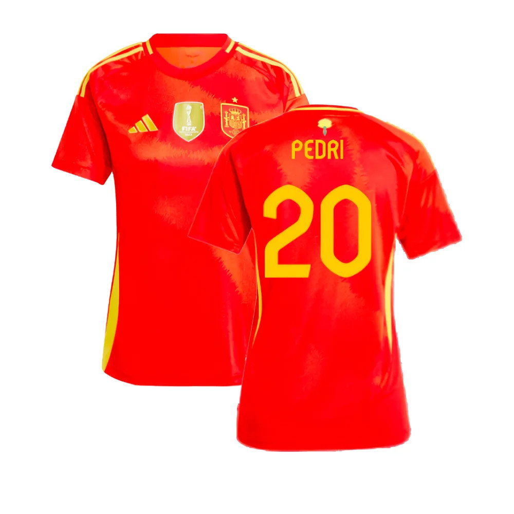 2024-2025 Spain Home Shirt (Ladies) (Pedri 20)_0