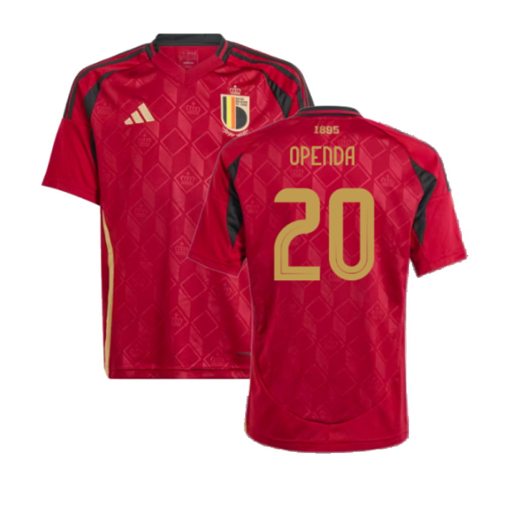 2024-2025 Belgium Home Shirt (Kids) (Openda 20)_0