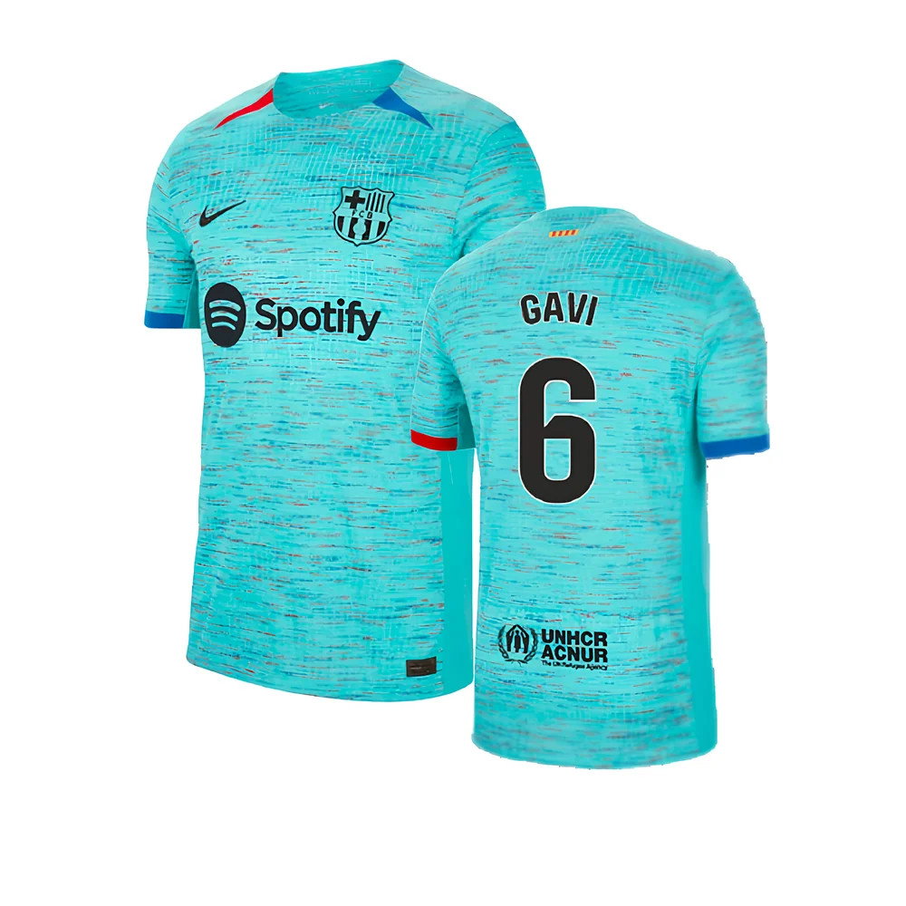 2023-2024 Barcelona Authentic Third Shirt (Gavi 6)_0