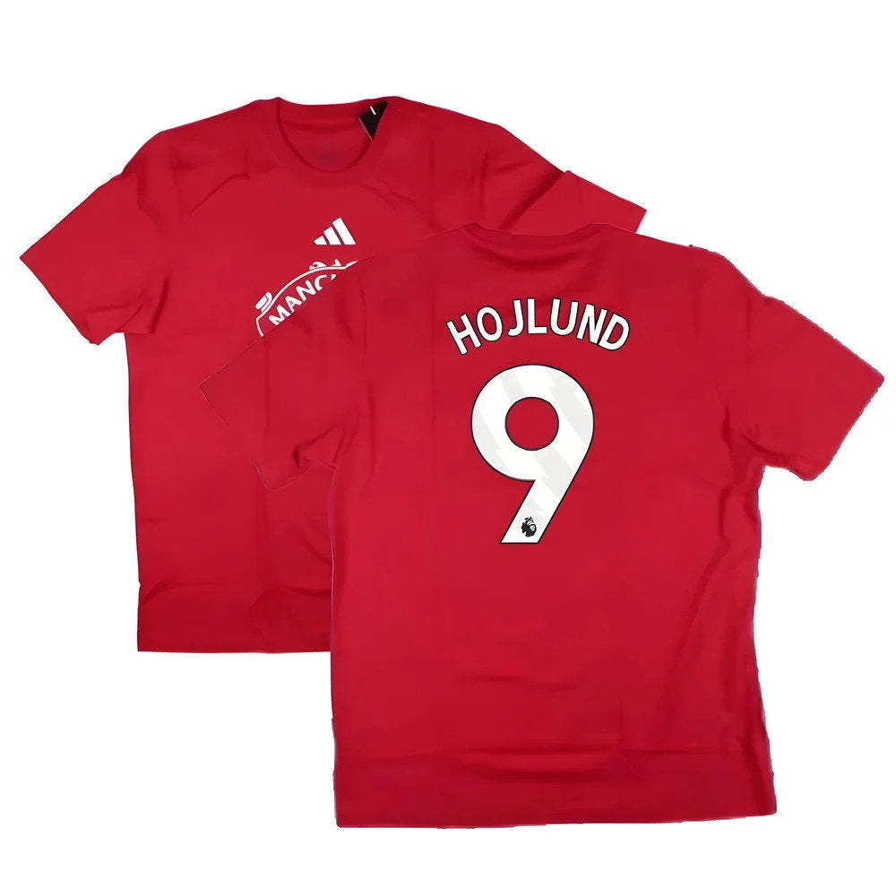 2024-2025 Man Utd DNA Graphic Tee (Red) (Hojlund 9)_0