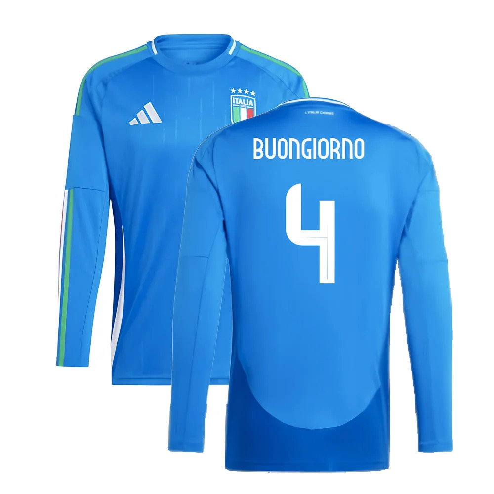 2024-2025 Italy Long Sleeve Home Shirt (BUONGIORNO 4)_0