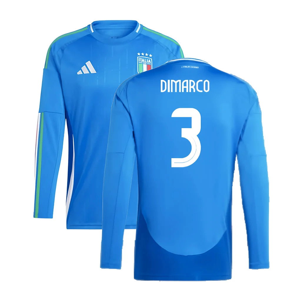 2024-2025 Italy Long Sleeve Home Shirt (DIMARCO 3)_0