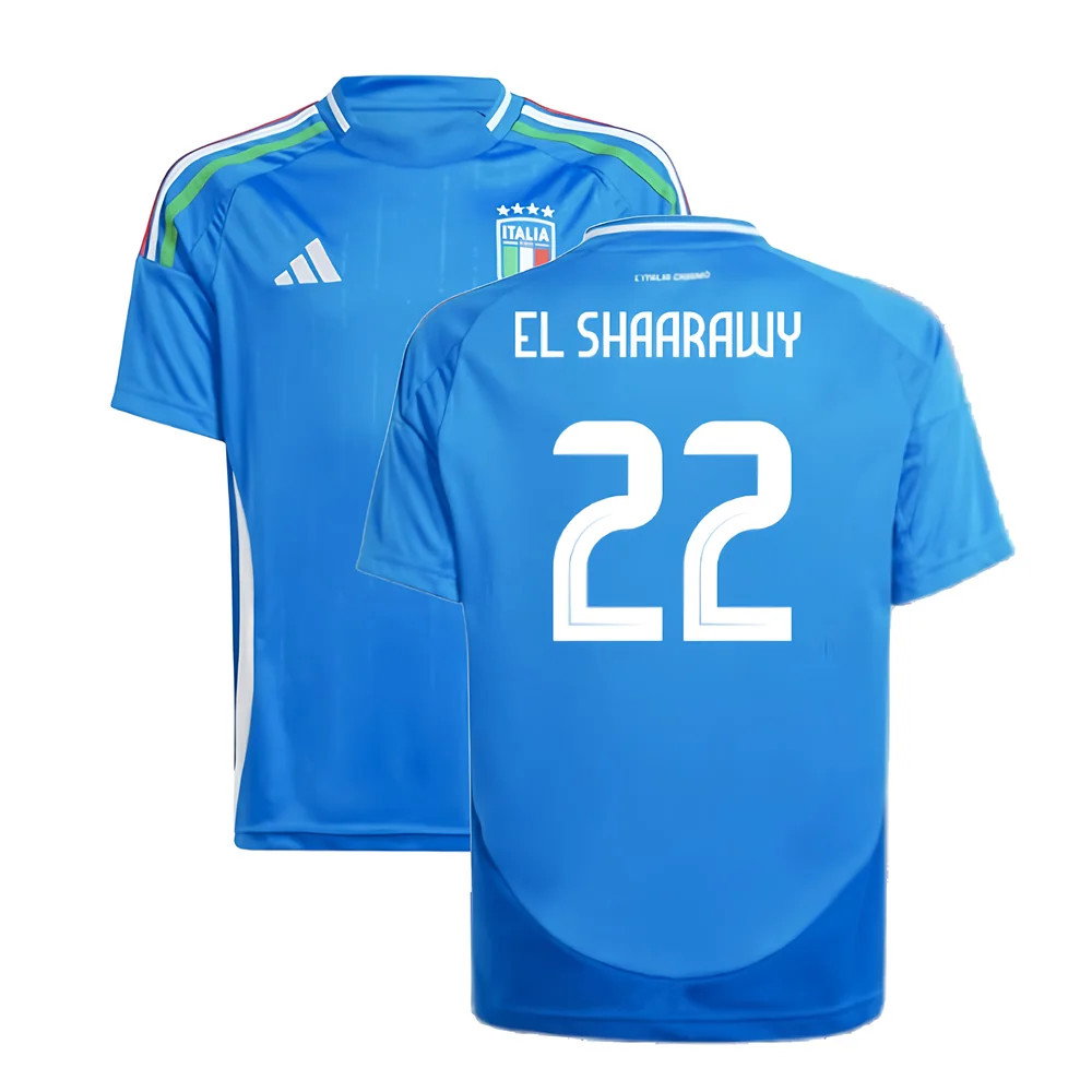 2024-2025 Italy Home Shirt (Kids) (EL SHAARAWY 22)_0