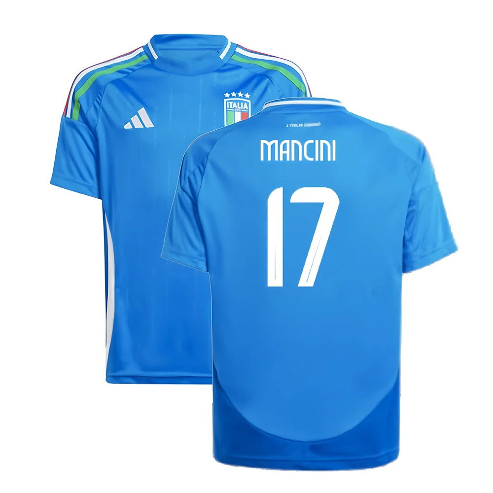 2024-2025 Italy Home Shirt (Kids) (MANCINI 17)_0