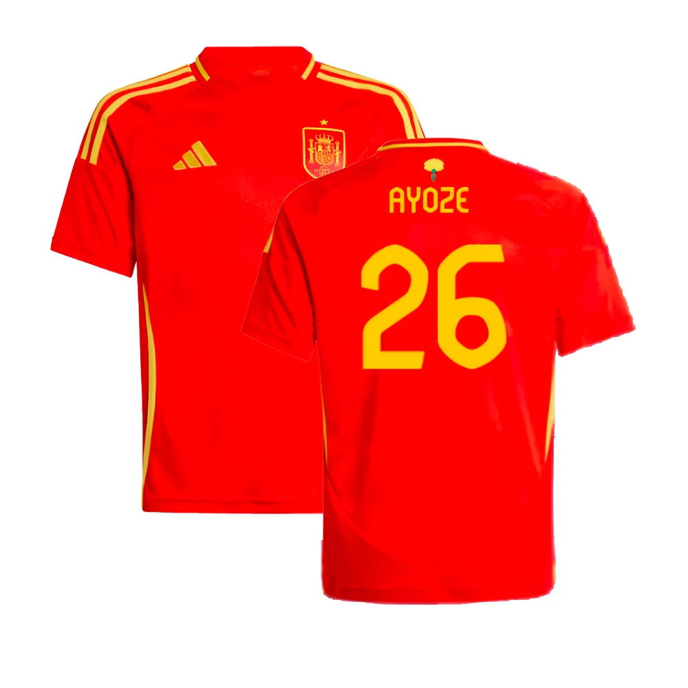 2024-2025 Spain Home Shirt (Kids) (Ayoze 26)_0