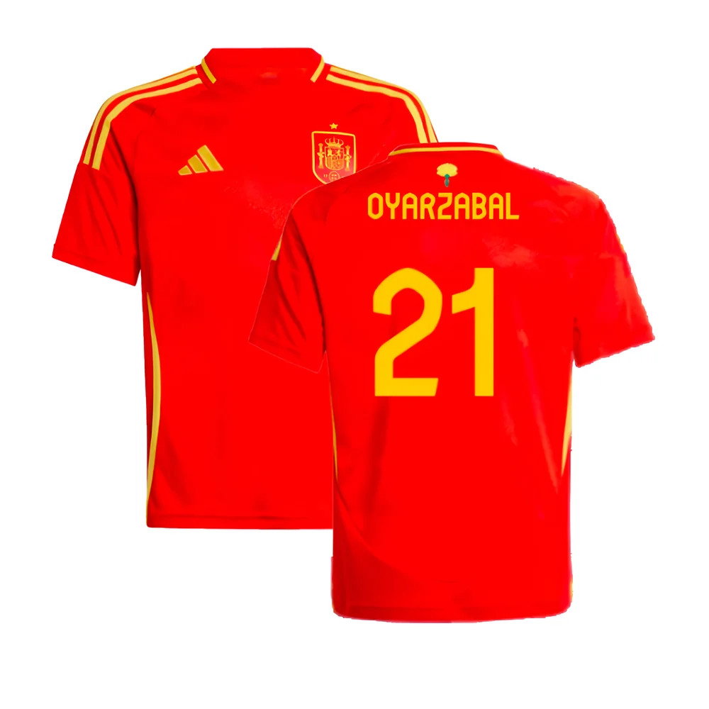 2024-2025 Spain Home Shirt (Kids) (Oyarzabal 21)_0