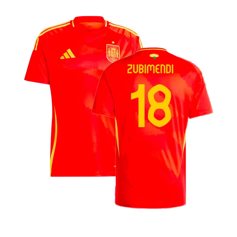2024-2025 Spain Home Shirt (Zubimendi 18)_0