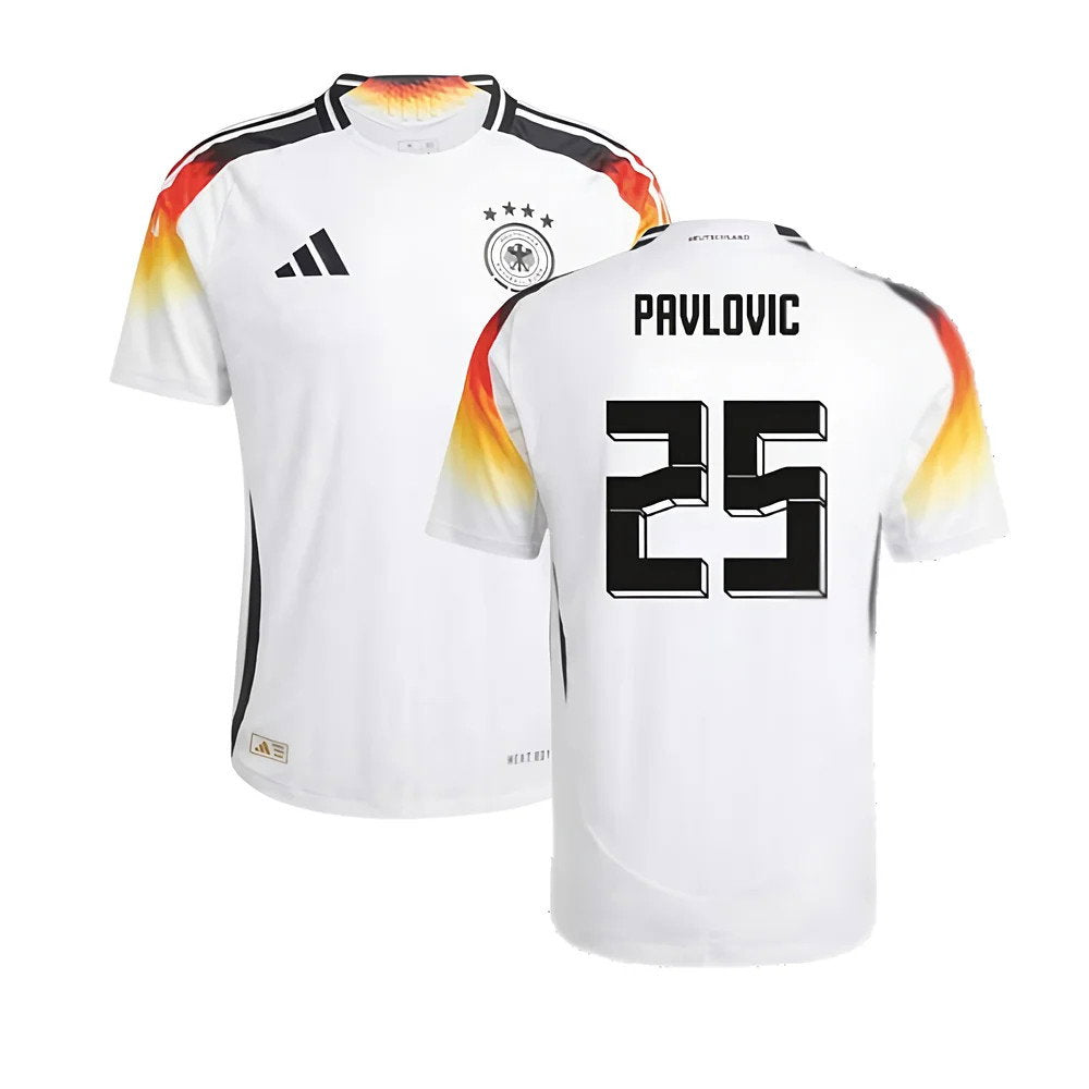 2024-2025 Germany Authentic Home Shirt (Pavlovic 25)_0