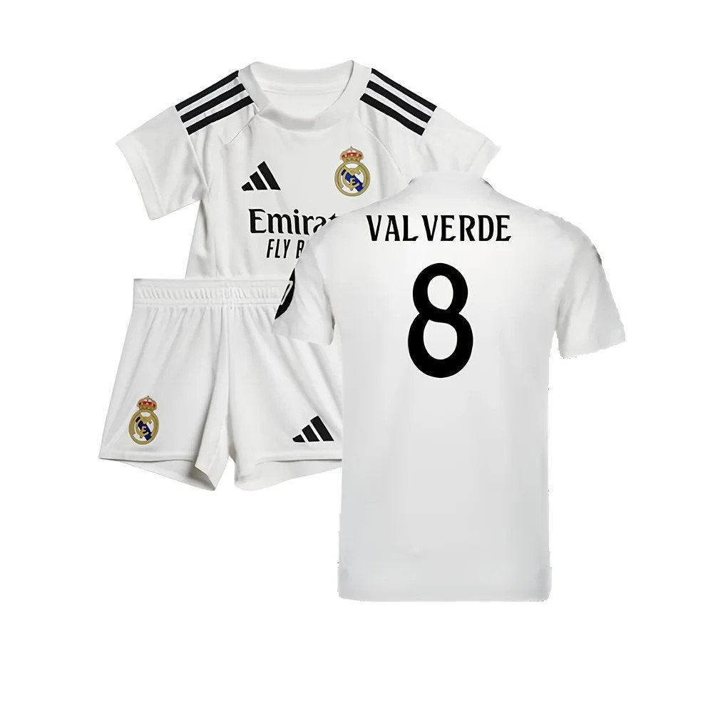 2024-2025 Real Madrid Home Baby Kit (Valverde 8)_0