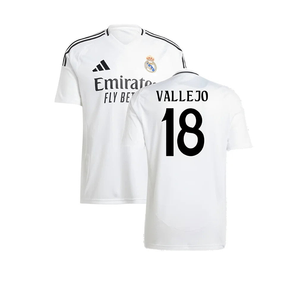 2024-2025 Real Madrid Home Shirt (Vallejo 18)_0