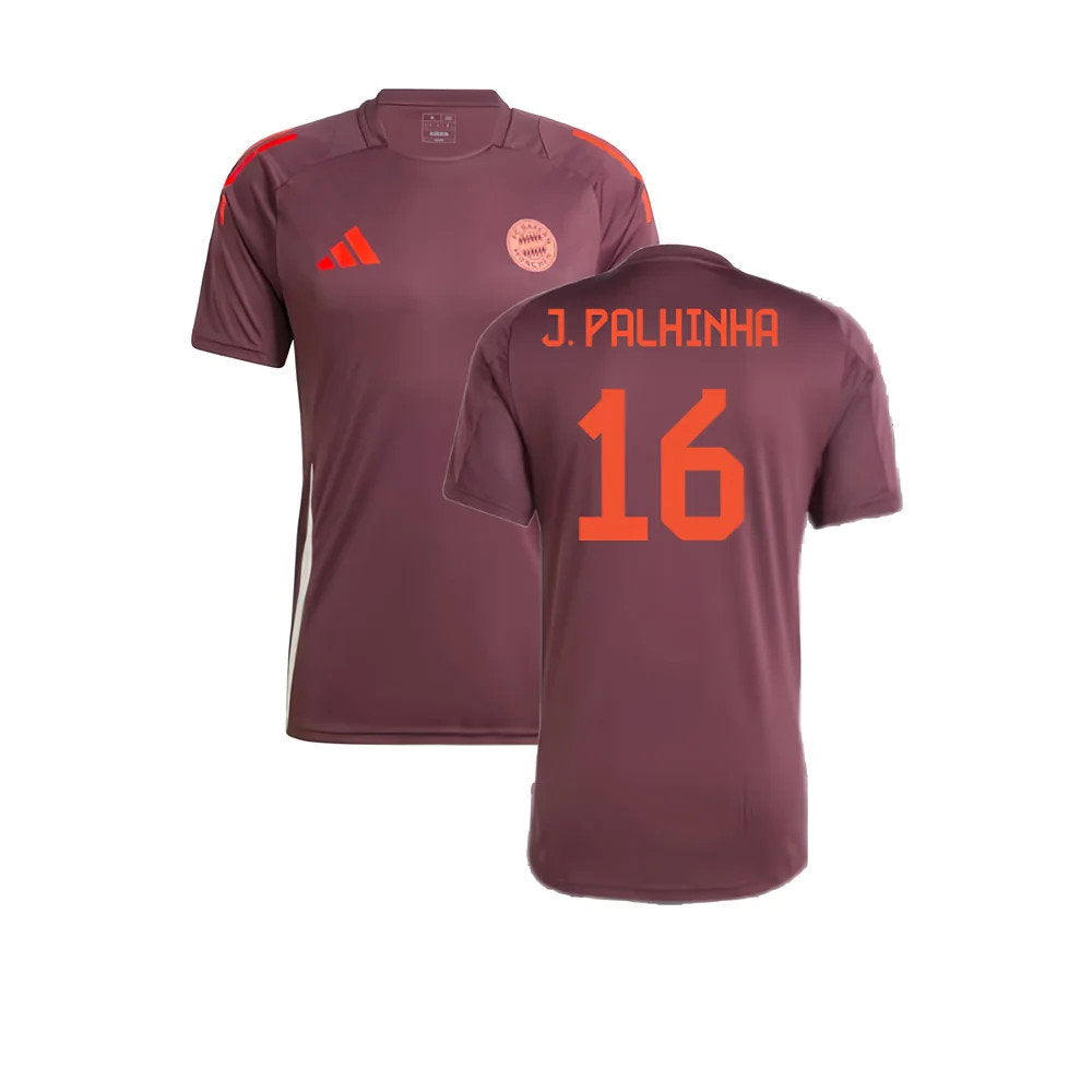 2024-2025 Bayern Munich Training Shirt (Shadow Maroon) (J. Palhinha 16)_0