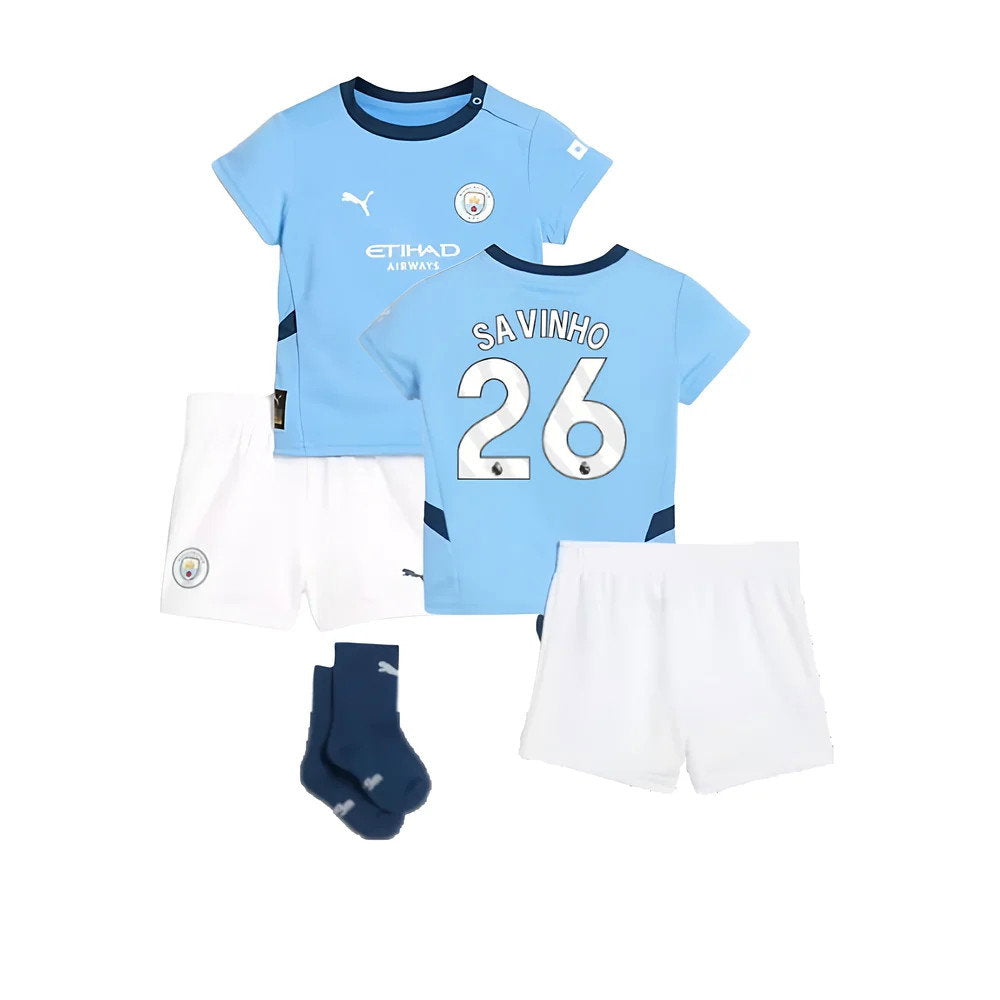 2024-2025 Man City Home Baby Kit (Savinho 26)_0