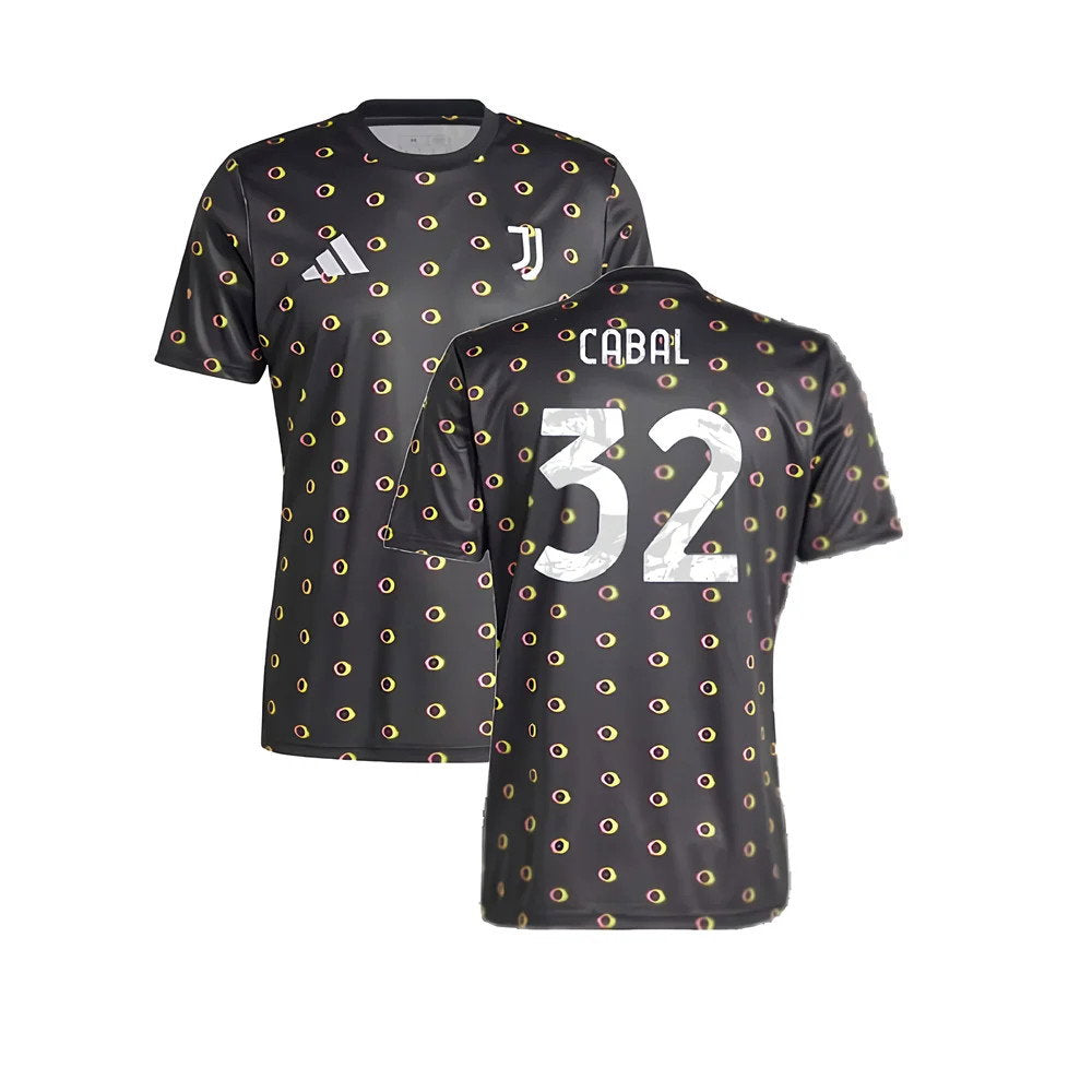 2024-2025 Juventus Pre-Match Shirt (Black) (Cabal 32)_0