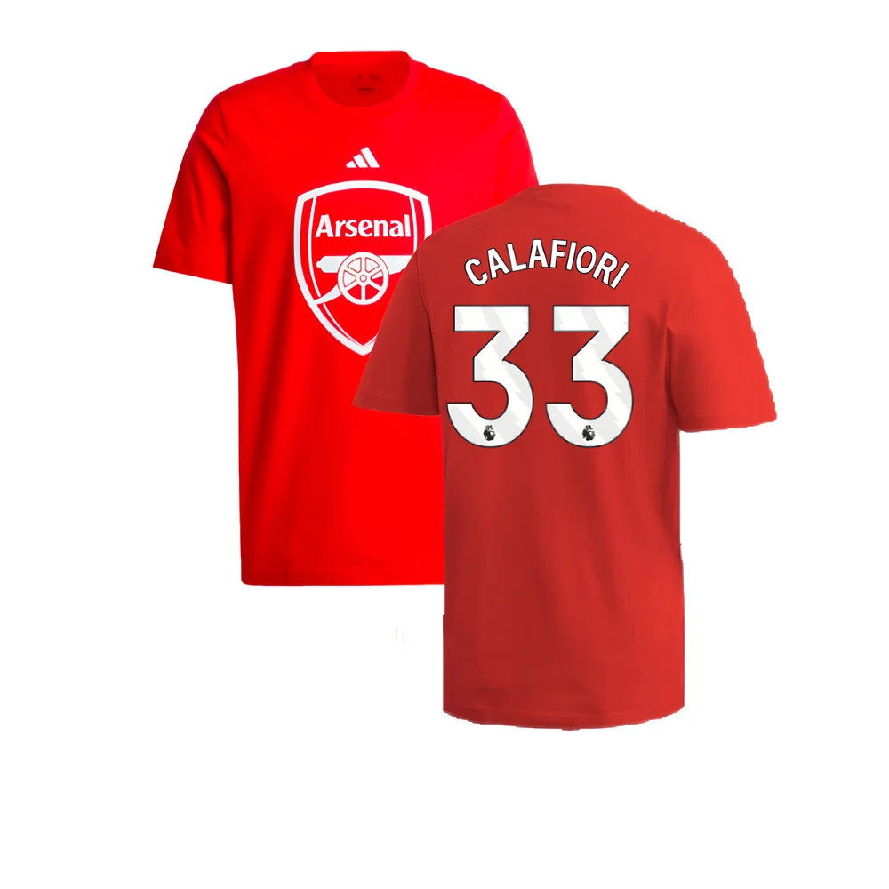 2024-2025 Arsenal DNA Graphic Tee (Red) (Calafiori 33)_0