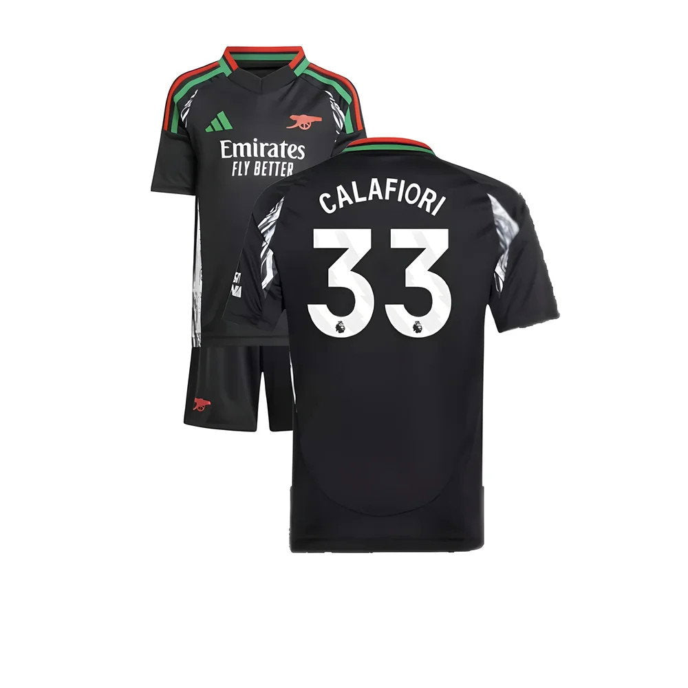 2024-2025 Arsenal Away Mini Kit (Calafiori 33)_0
