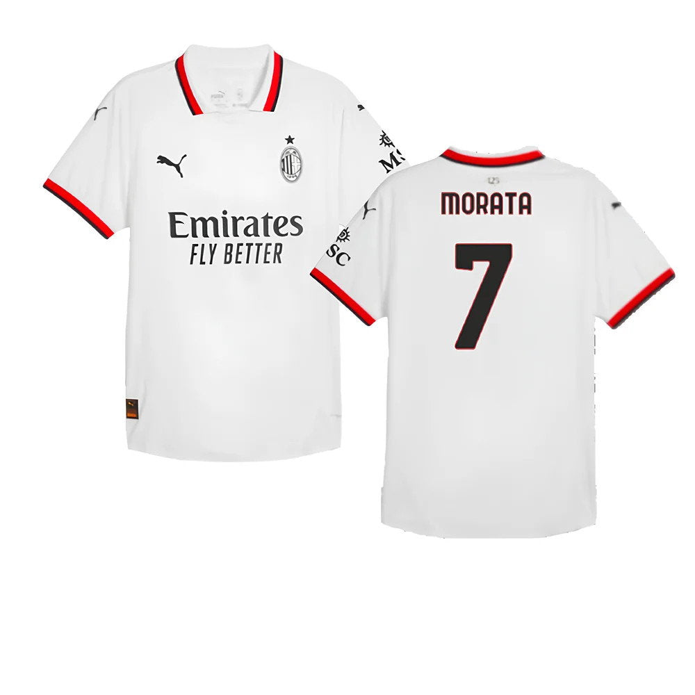 2024-2025 AC Milan Away Authentic Shirt (Morata 7)_0