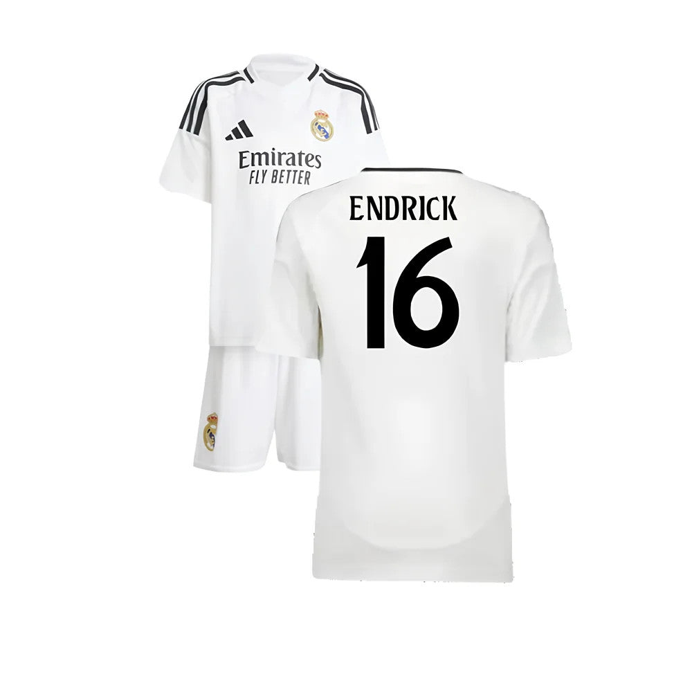 2024-2025 Real Madrid Home Mini Kit (Endrick 16)_0