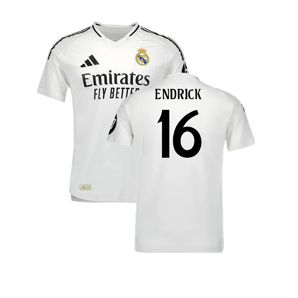 2024-2025 Real Madrid Authentic Home Shirt (Endrick 16)_0