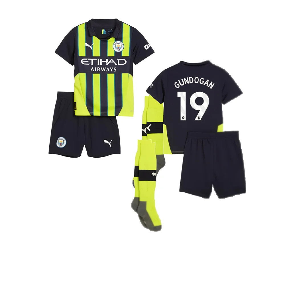 2024-2025 Man City Away Mini Kit (Gundogan 19)_0