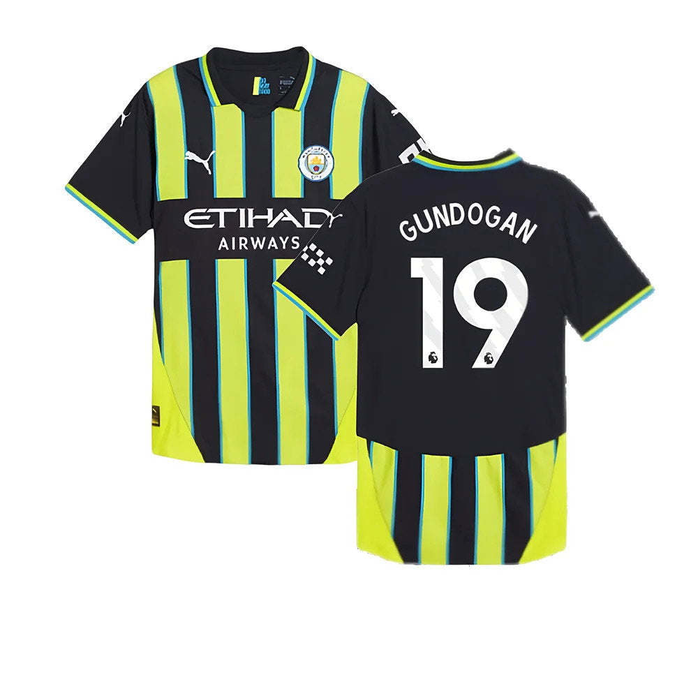 2024-2025 Man City Away Authentic Shirt (Gundogan 19)_0