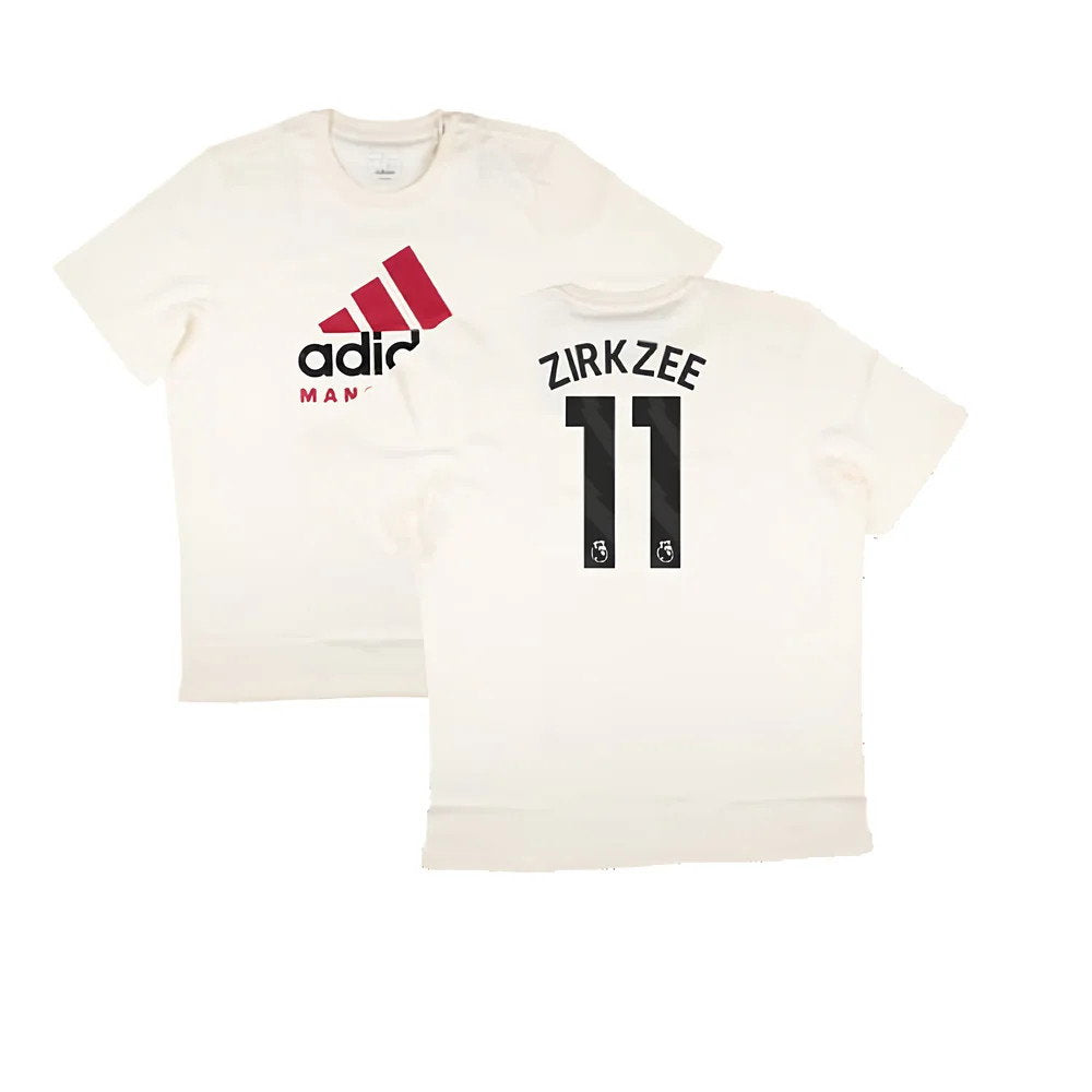 2024-2025 Man Utd SZN Graphic Tee (Cream White) (Zirkzee 11)_0