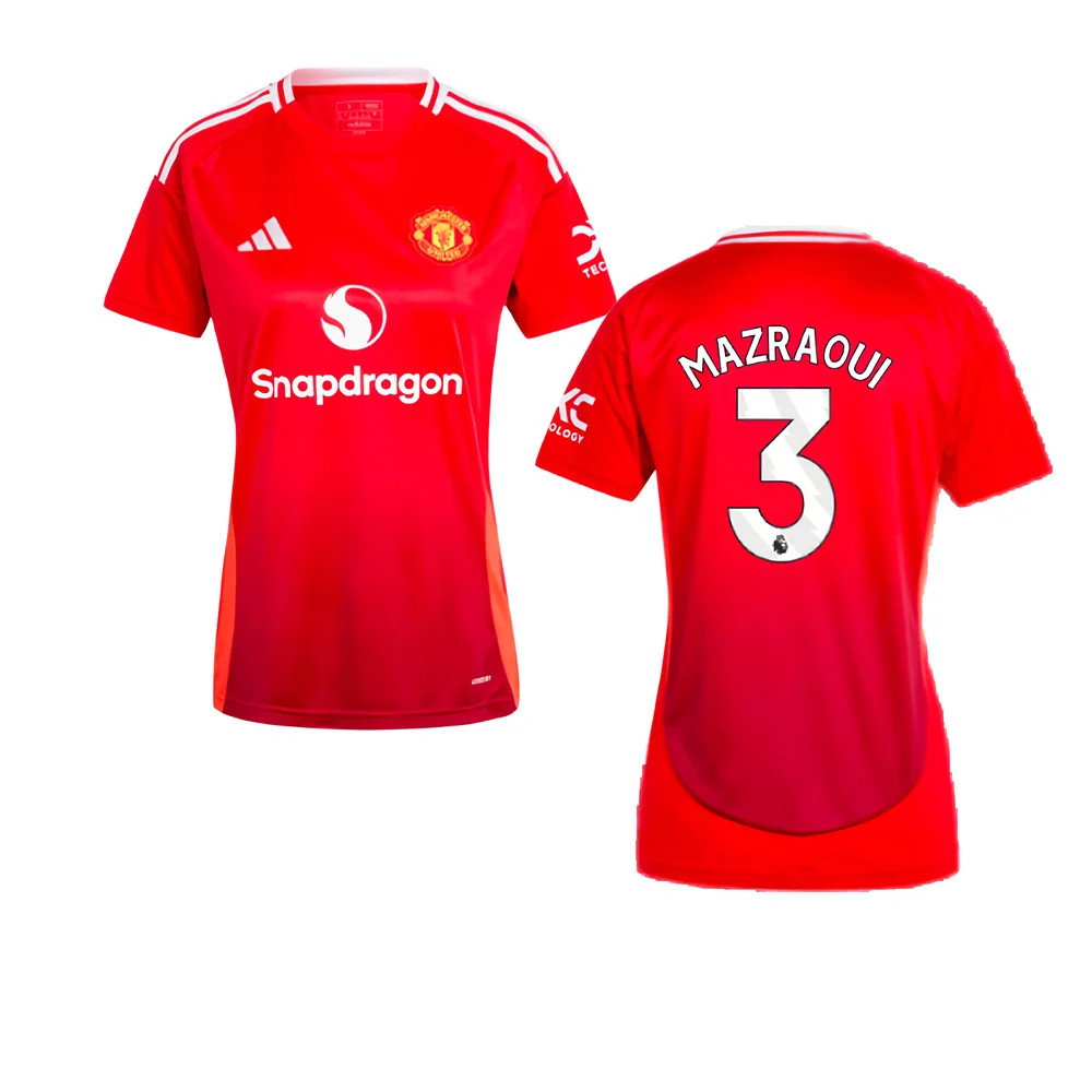2024-2025 Man Utd Home Shirt (Womens) (Mazraoui 3)_0