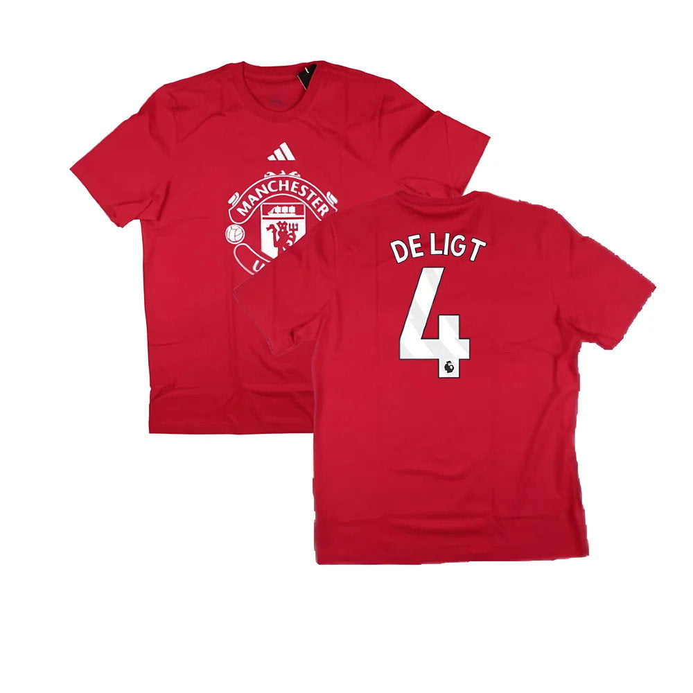 2024-2025 Man Utd DNA Graphic Tee (Red) (De Ligt 4)_0