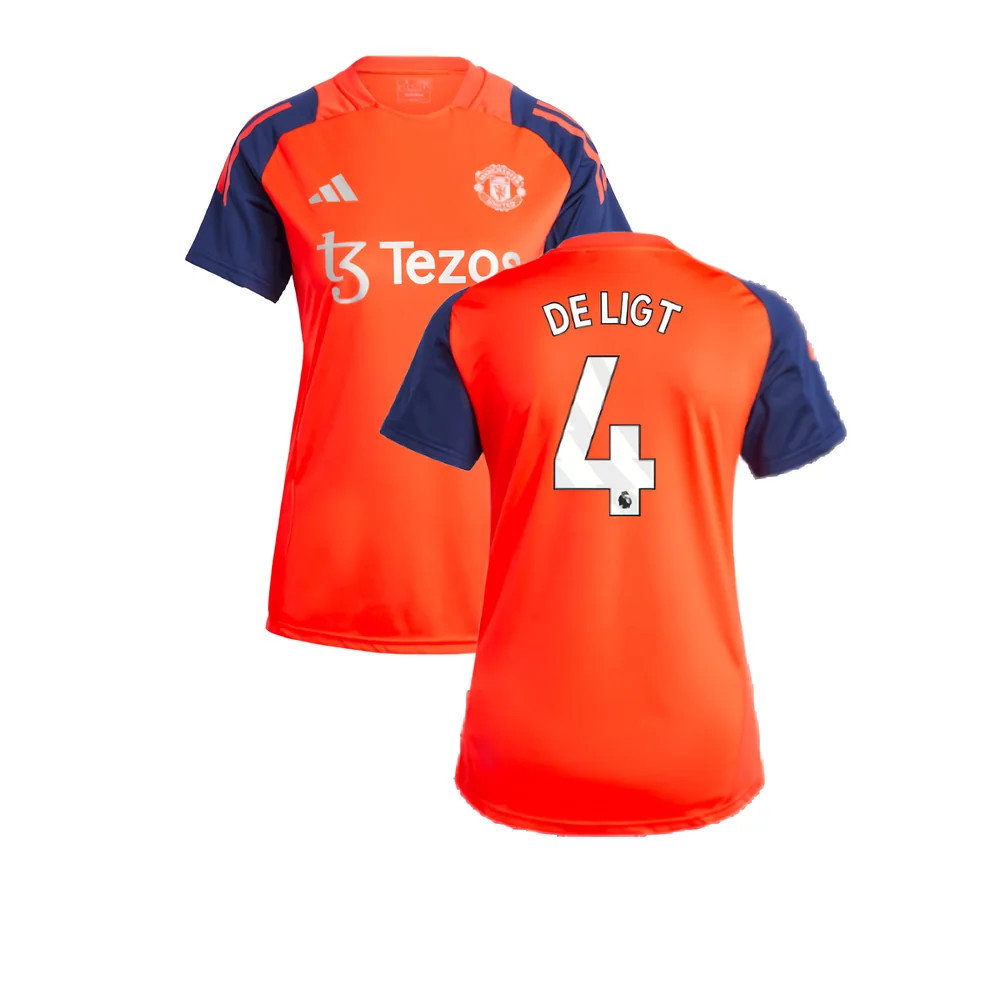 2024-2025 Man Utd Training Jersey (Red) - Womens (De Ligt 4)_0