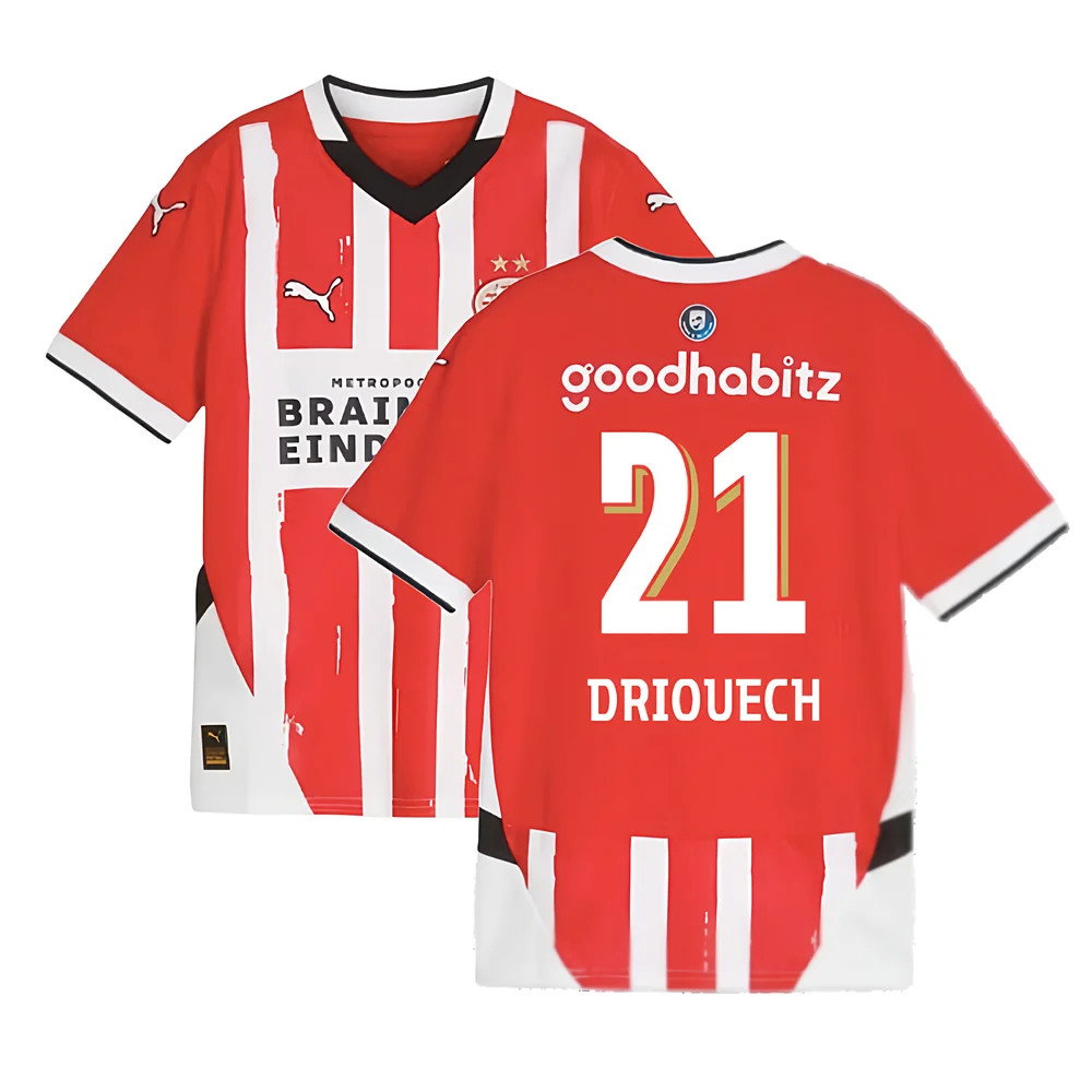 2024-2025 PSV Eindhoven Home Shirt (Kids) (Driouech 21)_0