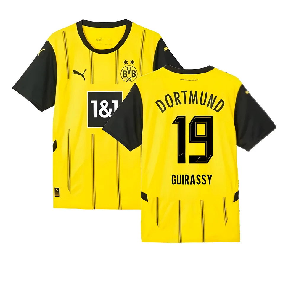 2024-2025 Borussia Dortmund Home Shirt (Guirassy 19)_0