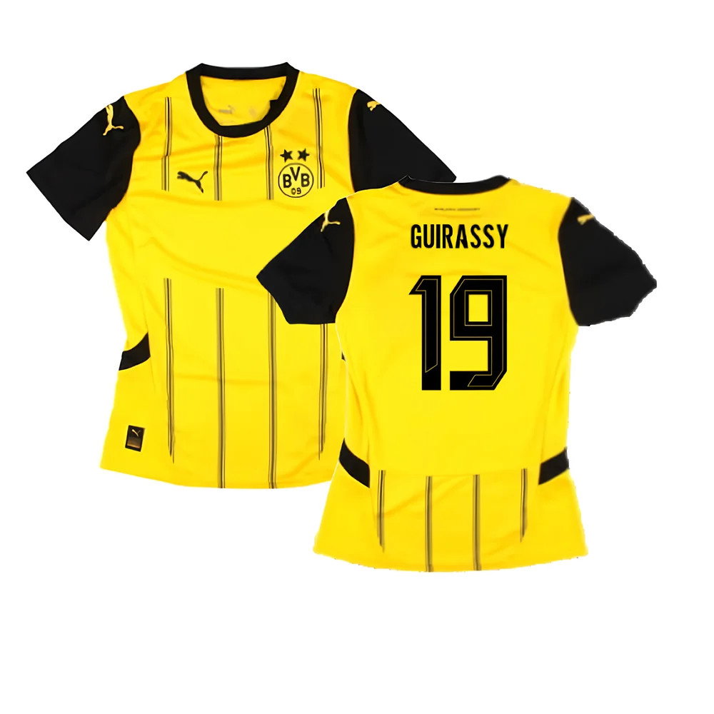 2024-2025 Borussia Dortmund Home Shirt (Ladies) (Guirassy 19)_0