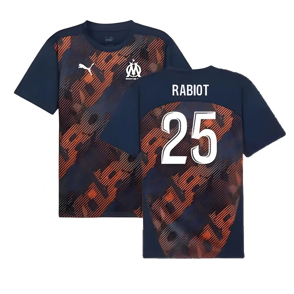 2024-2025 Marseille Pre-Match Shirt (Club Navy) (Rabiot 25)_0