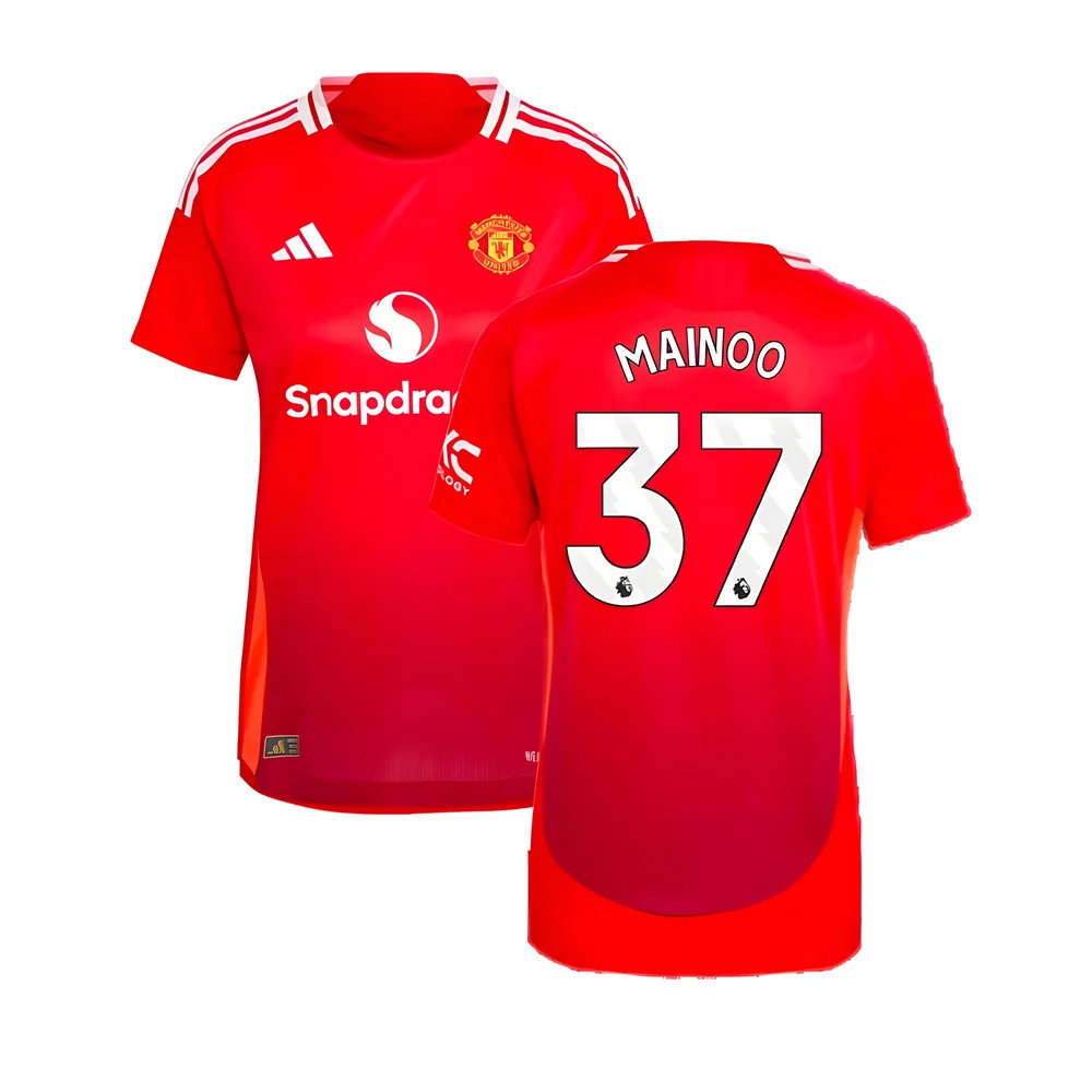 2024-2025 Man Utd Authentic Home Shirt (Womens) (Mainoo 37)_0