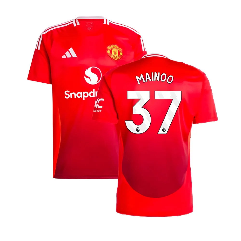 2024-2025 Man Utd Home Shirt (Mainoo 37)_0