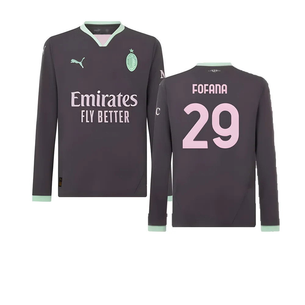 2024-2025 AC Milan Third Long Sleeve Shirt (Fofana 29)_0