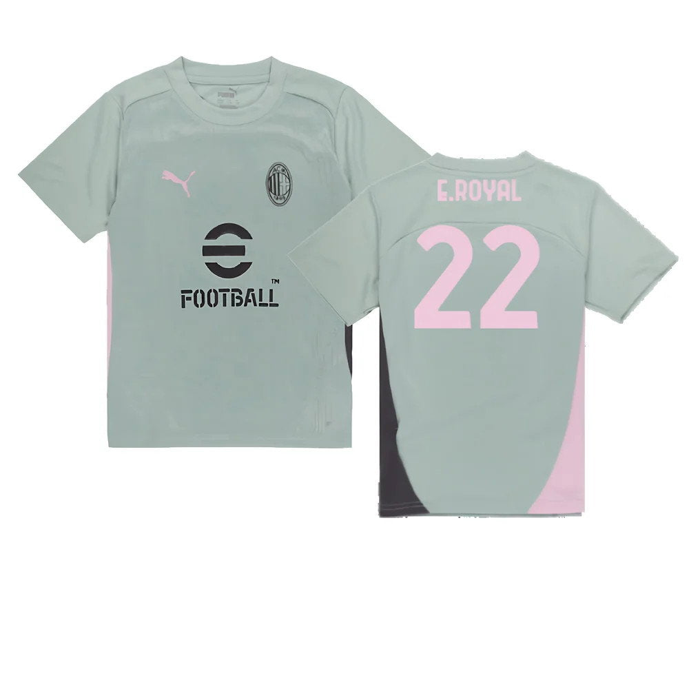 2024-2025 AC Milan Training Shirt (Green Fog) - Kids (E.Royal 22)_0