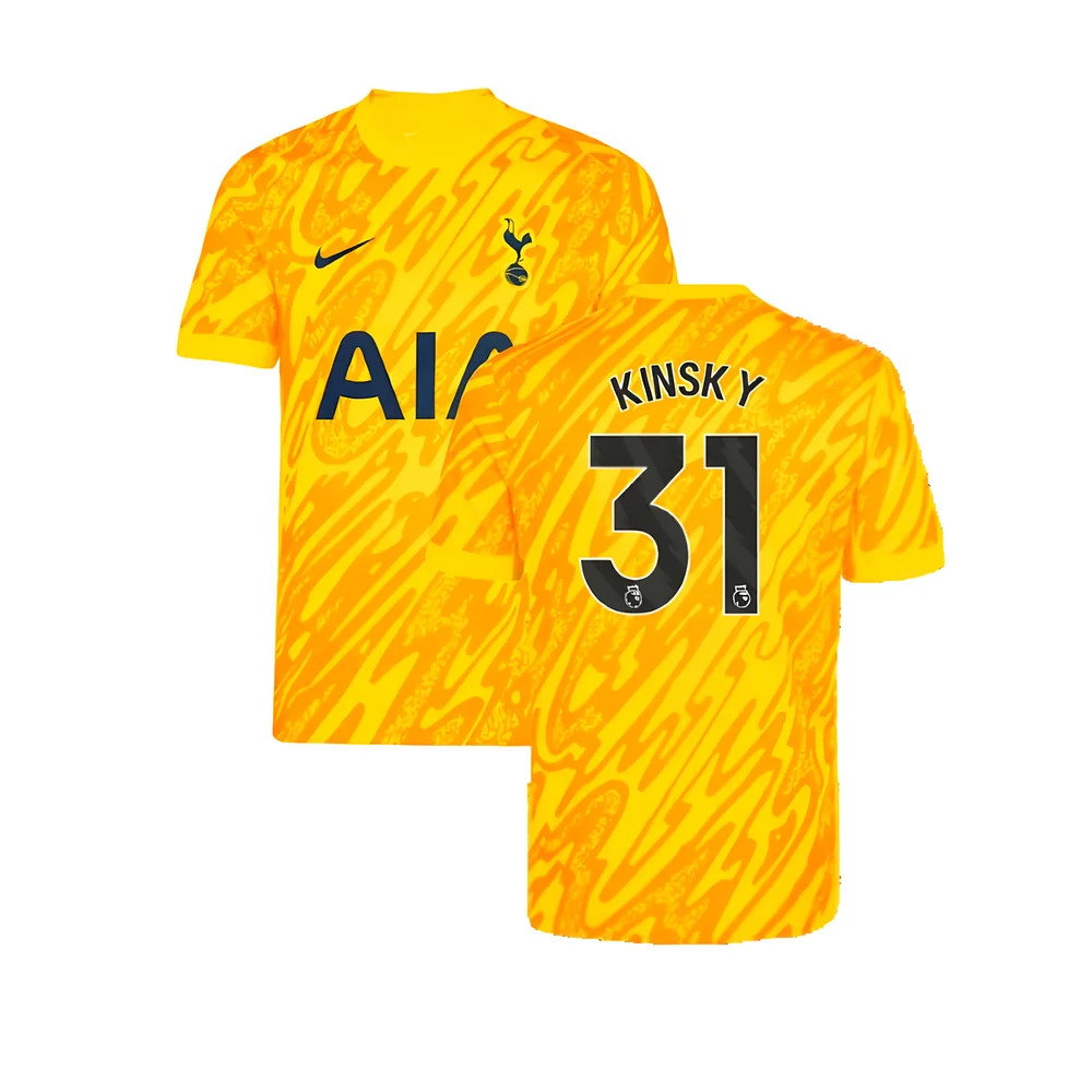 2024-2025 Tottenham Hotspur Goalkeeper Home Shirt (Yellow) (Kinsky 31)_0