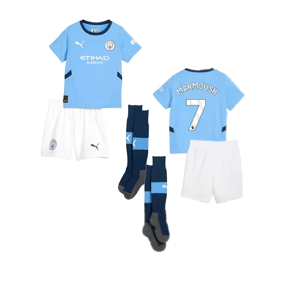 2024-2025 Man City Home Mini Kit (Marmoush 7)_0