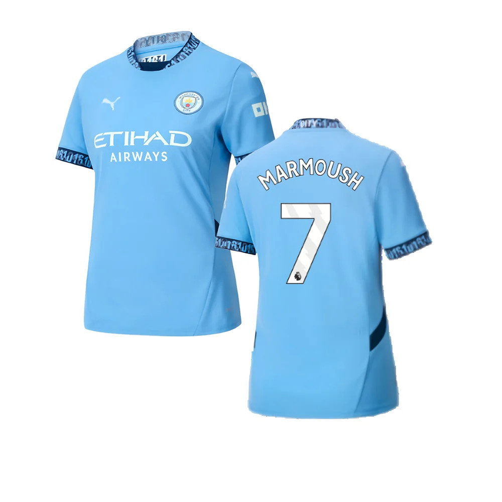2024-2025 Man City Home Shirt (Womens) (Marmoush 7)_0