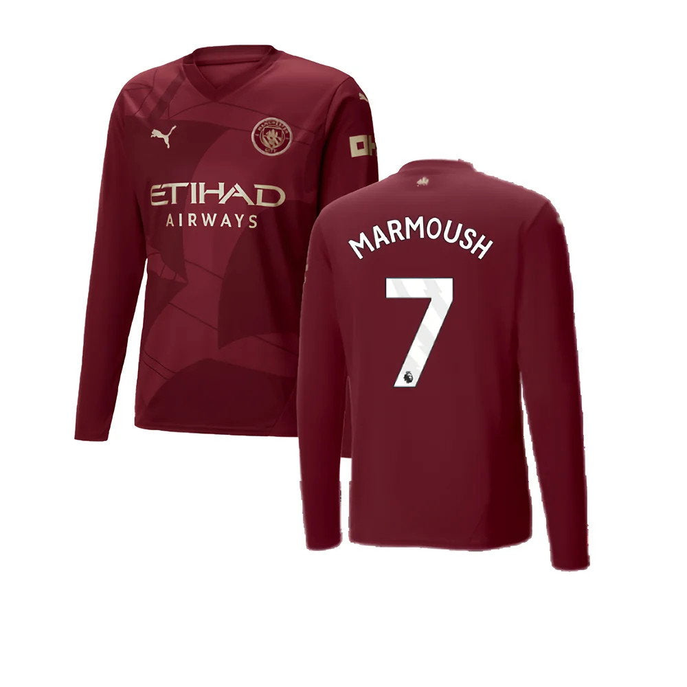 2024-2025 Man City Third Long Sleeve Shirt (Marmoush 7)_0
