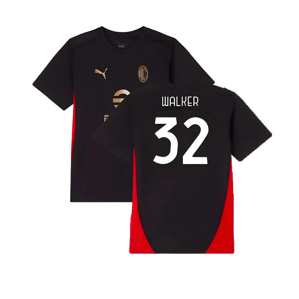 2024-2025 AC Milan Training Shirt (Black) - Kids (Walker 32)_0