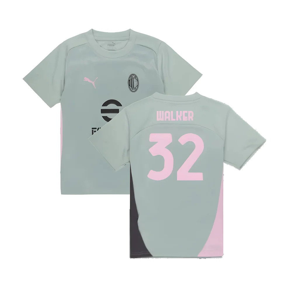 2024-2025 AC Milan Training Shirt (Green Fog) - Kids (Walker 32)_0