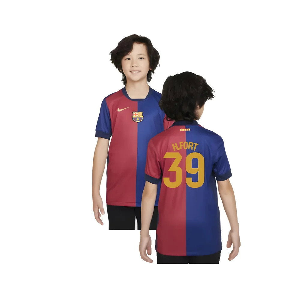 2024-2025 Barcelona Home Shirt (Sponsorless) - Kids (H.Fort 39)_0
